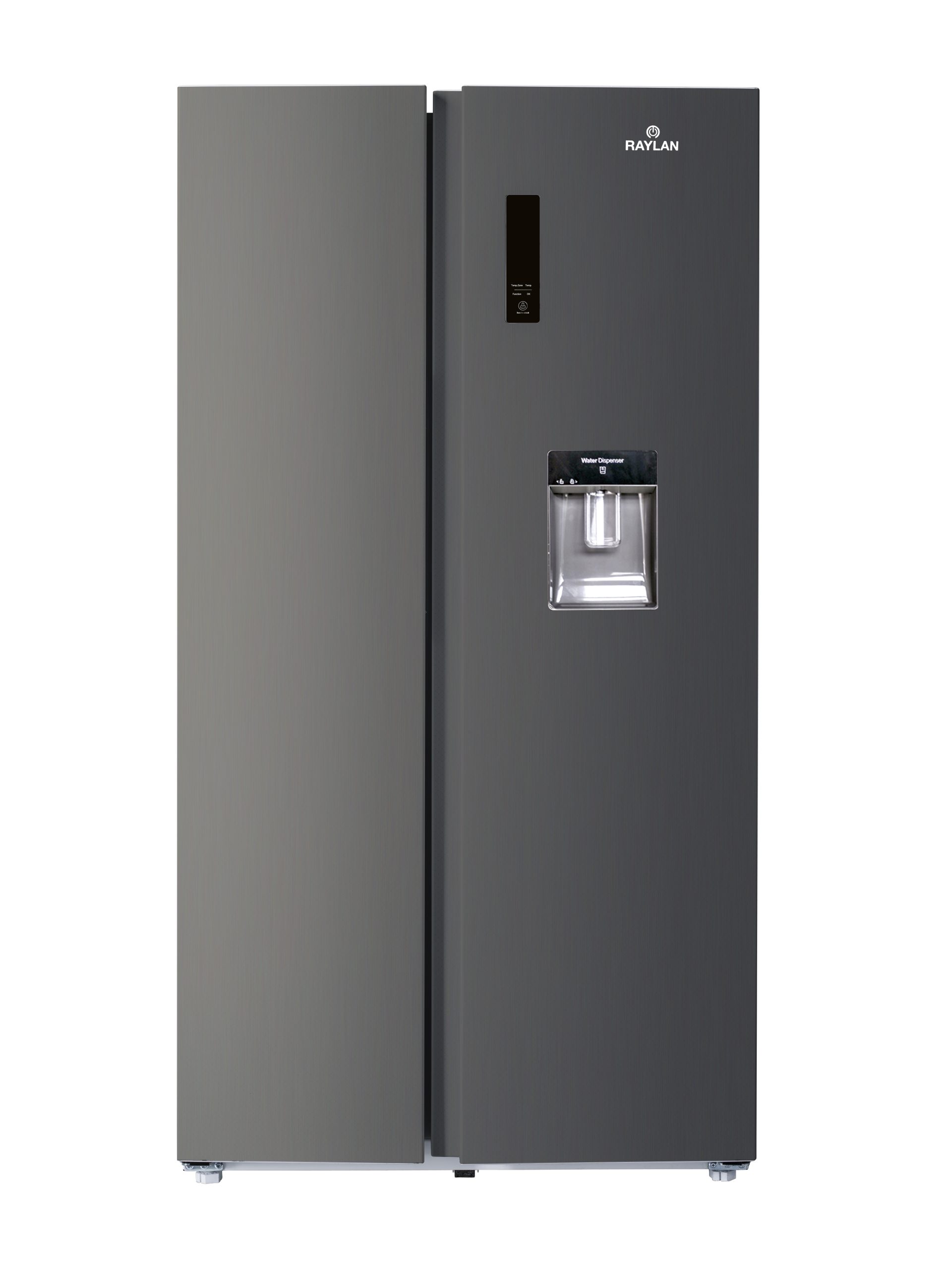 REFRIGERATEUR RAYLAN SIDE BY SIDE 650L INOX 2 PORTE AFFICHEUR