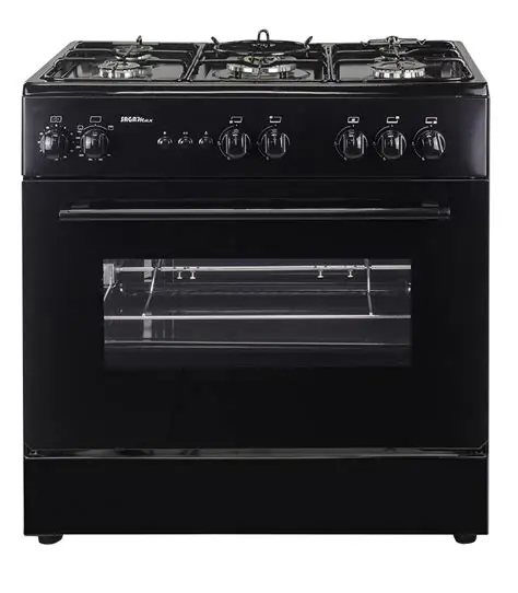 CUISINIERE 5 FEUX T/V NOIR ARCODYM