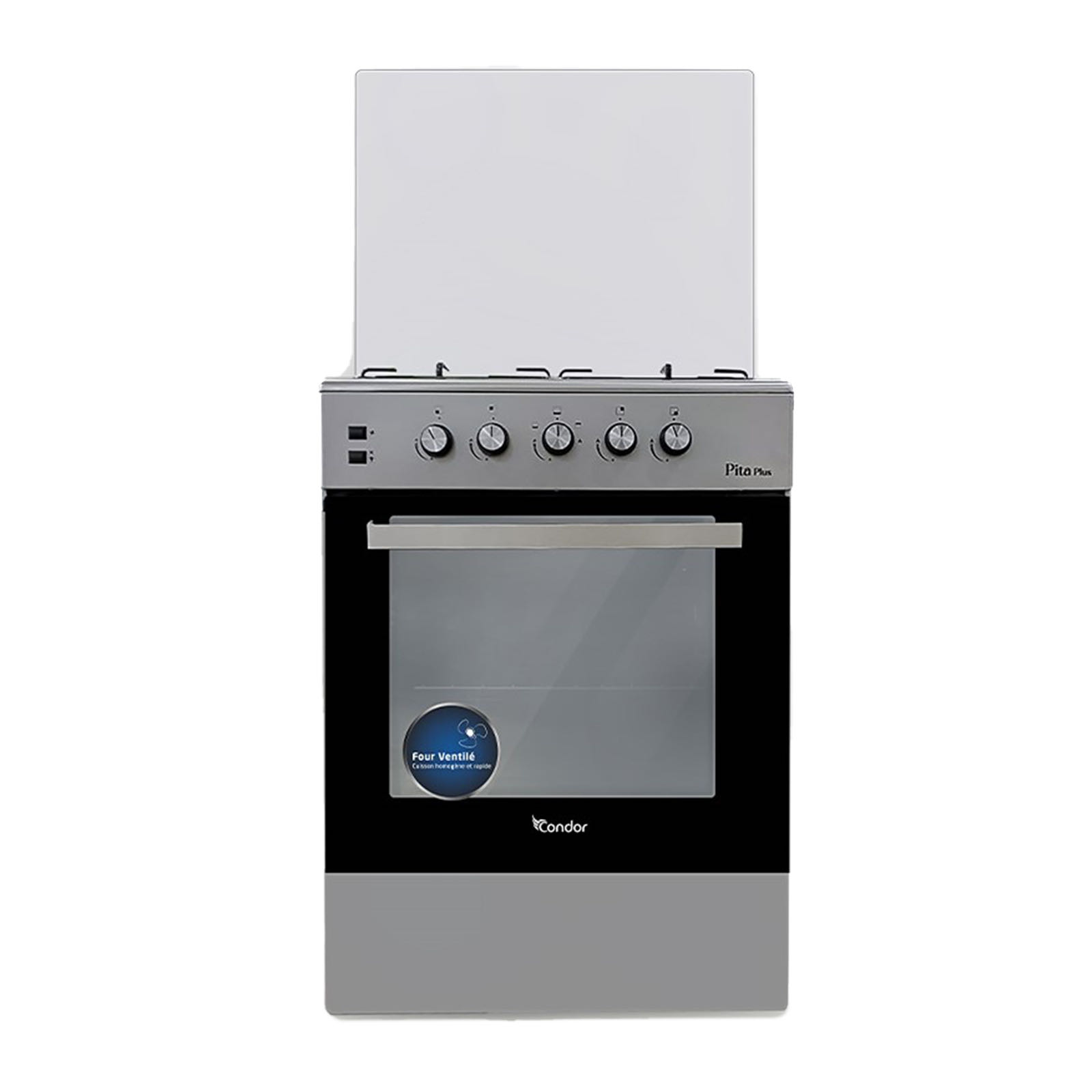  CUISINIERE CONDOR 4FEUX FULL INOX