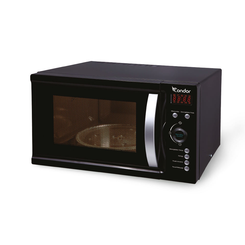 MICRO ONDES CONDOR 23L NOIR AVEC GRILLE 