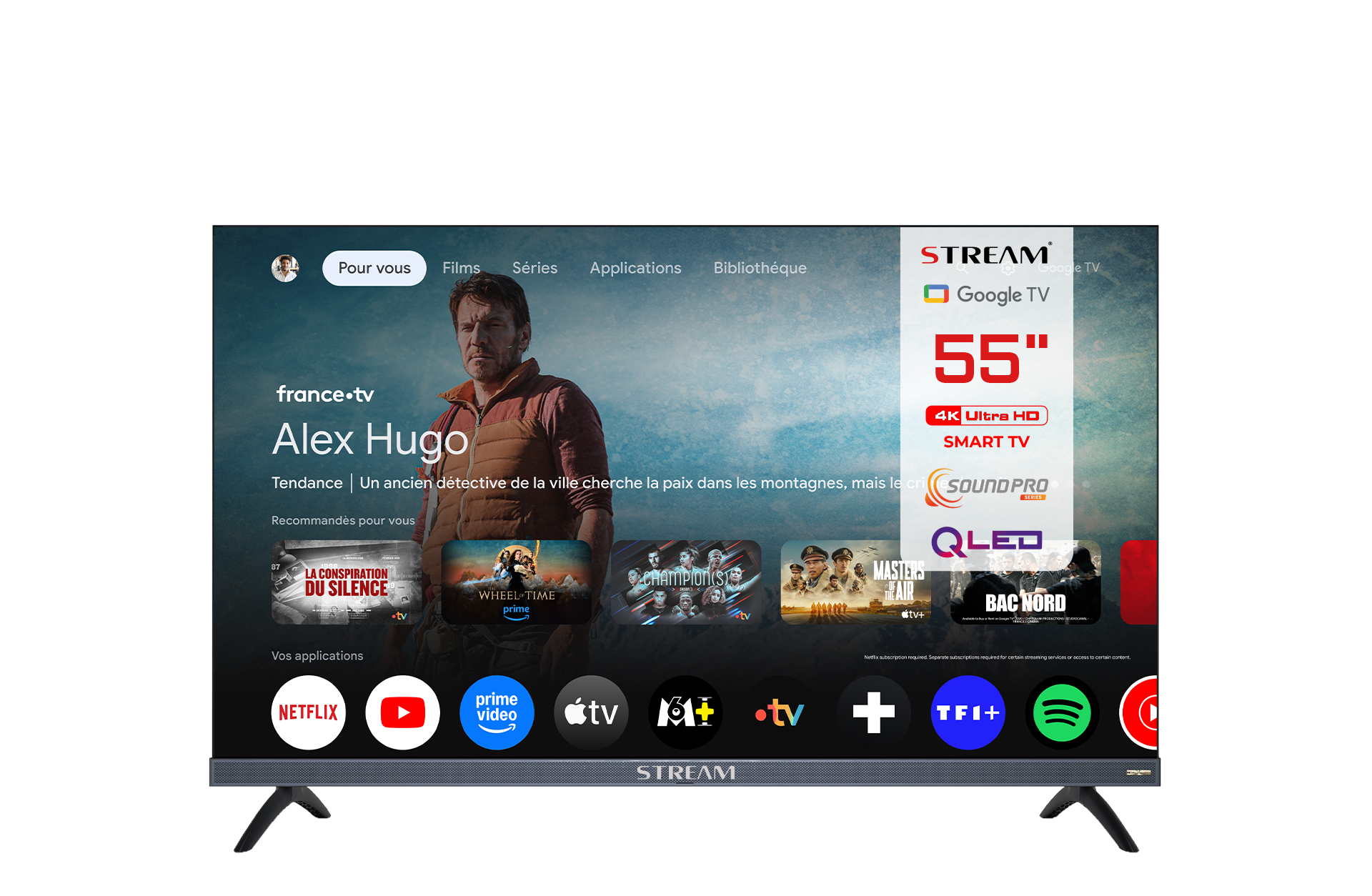 TELEVISION 55 QLED UHD 4K STREAM